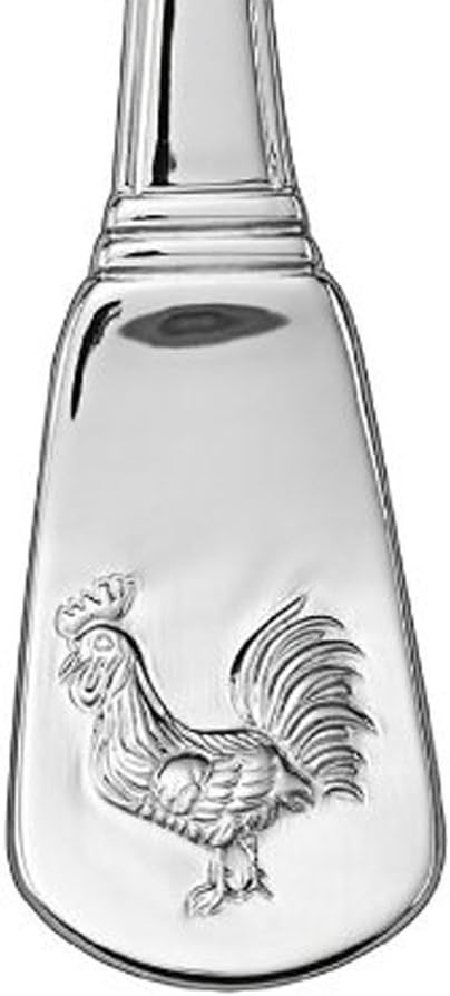 Cuisinart CFE-01-FR20 60-Piece Stainless Steel Flatware Set – French Rooster Pattern, Heavy-Gauge Handcrafted Silverware, Dishwasher Safe