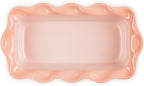 Le Creuset Stoneware Heritage Fluted Loaf Pan, 9", Peche