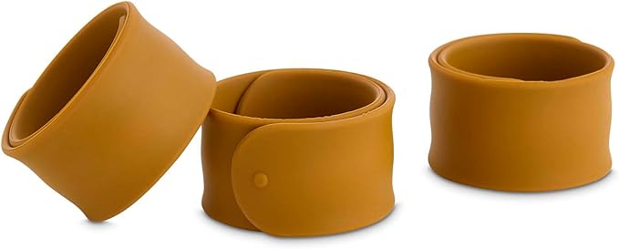 Mrs. Anderson’s Baking Slap-On Storage Bands, Silicone-Coated Steel, Secures Rolled-Up Baking Mats For Storage, Set of 3