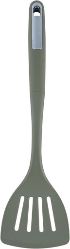 Restaurantware Silicone Utensil Set Pack of 1 Non-Slip Handle 6-Piece Kitchen Tool Set, Heat-Resistant Dishwasher-Friendly Cooking Accessories, Durable Green Cooking Utensils