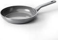 Sanho 10 Inch Frying Pan Nonstick, PFOS/PFOA/PTFE-Free Healthy Ceramic Coating, Induction Compatible Cookware for All Stovetops, Dishwasher Safe, Gray