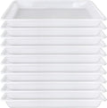 10 Pack Plastic Art Trays,Activity Crafts Tray,Organizer Tray,Serving Tray for Home,School,Kids,DIY Projects,Painting,Beads (White)