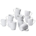 Amazon Basics Porcelain Heat Resistant Coffee Mugs, Microwave and Oven Safe, 12 oz, White, 12 Count