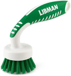 Libman Curved Kitchen Brush, Cleaning Scrub Brushes, Ergonomic Dish Scrubber Cleaner 3 PK