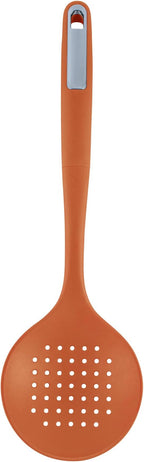 Restaurantware Silicone Utensil Set Pack of 1 Non-Slip Handle 6-Piece Kitchen Tool Set, Heat-Resistant Dishwasher-Friendly Cooking Accessories, Durable Orange Cooking Utensils