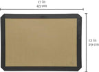Vila 2 Pack Baking Mats, 12” x 17”, Tray Pan Liner for Healthy Dishes, Reusable Non-Stick Cookie Sheets, Perfect for Macarons, Dog, Cat, Parrot Treats, Pastry, Bread, Bun making