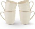 famiware Jupiter Coffee Mugs Set of 4, 13 oz Coffee Mug, Microwave and Dishwasher Safe, Coffee Cups with Handle for Coffee, Tea, Cocoa, Milk, Vanilla White