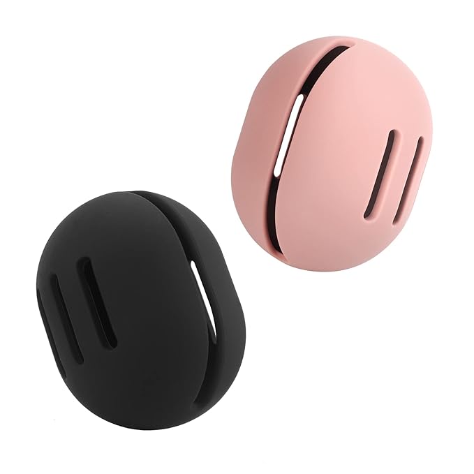 FERYES 2 PCS Makeup Sponge Holder – Shatterproof Eco-Friendly Silicone Beauty Make Up Blender Case for Travel