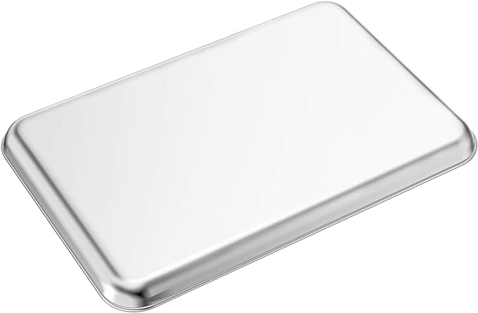 Baking Sheets Set of 2, Bastwe 20 inch Stainless Steel Bakeware Baking Pans, Healthy & Nontoxic & Rustproof & Easy Clean & Dishwasher Safe