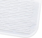 MicoYang Silicone Dish Drying Mat for Multiple Usage,Easy clean,Eco-friendly,Heat-resistant Silicone Mat for Kitchen Counter or Sink,Refrigerator or Drawer Liner White 3XL 28 inches x 18 inches