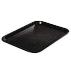 Carlisle FoodService Products CT121603 Café Standard Cafeteria / Fast Food Tray, 12" x 16", Black