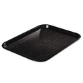 Carlisle FoodService Products CT121603 Café Standard Cafeteria / Fast Food Tray, 12" x 16", Black
