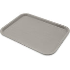 Carlisle FoodService Products CT121623 Café Standard Cafeteria / Fast Food Tray, 12" x 16", Gray