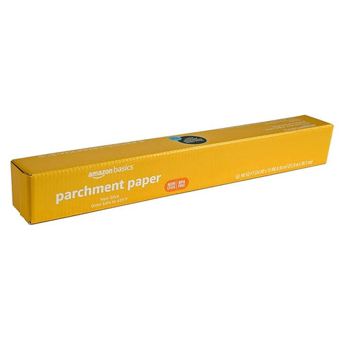 Amazon Basics Parchment Paper for Baking, Non-Stick, 90 Sq Ft Roll, (Pack of 2)