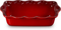 Le Creuset Stoneware Heritage Fluted Loaf Pan, 9", Cerise