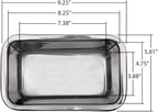 Lindy's Stainless Steel Loaf Pan for Baking Bread, Meatloaf, Cakes, Brownies, Casseroles, and More, Nontoxic & Dishwasher Safe