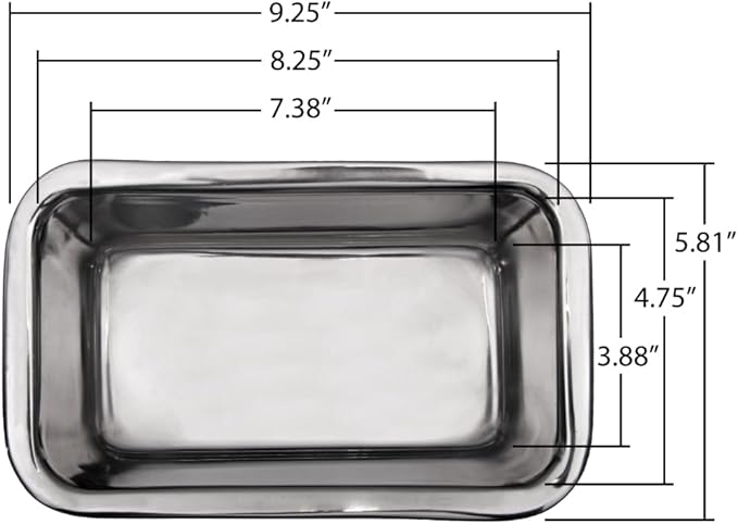 Lindy's Stainless Steel Loaf Pan for Baking Bread, Meatloaf, Cakes, Brownies, Casseroles, and More, Nontoxic & Dishwasher Safe
