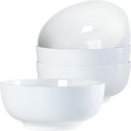 40 oz Off White Ceramic Soup Bowls, Ramen Bowls, Pho Bowls Set of 4, 7 Inch