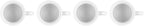 Le Creuset Stoneware Set of 4 Mugs, 14 oz. each, White