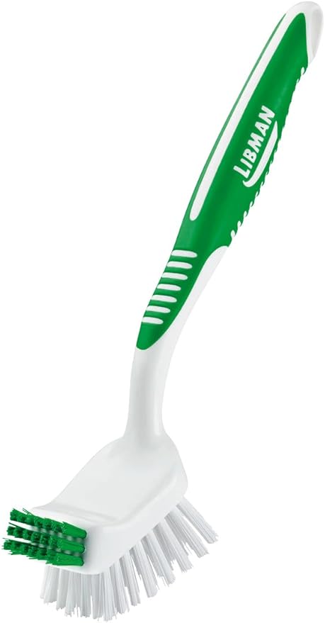 Libman 1042 Big Job Kitchen Brush with Built-In Scraper