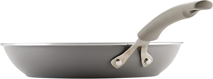 Rachael Ray Cook + Create Nonstick Frying Pan/Skillet, 12.5 Inch, Gray