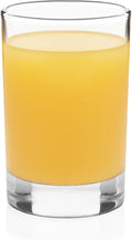 Libbey Fruit Juice Glasses, Heavy Base Glass Drinking Glasses Set of 8, Breakfast Juice Cups, Everyday Clear Drinking Glass Set for Cold Drinks
