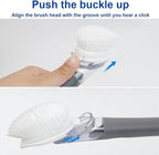 CELOX Dish Brush with Soap Dispenser, Heavy Duty Dishwand Kit, Includes 1 Wand & 3 Dish Brush Refill Heads