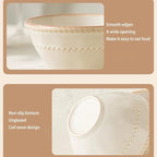 Ceramic Small Bowls Set 4-Piece, 12 OZ Farmhouse Vintage Ramekins Bowl for Salad Dessert Yogurt Dipping, 4.7 In Porcelain Bowl Microwave Dishwasher Safe, Misty White Christmas Gift