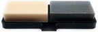 Happitasa Silicone Soap Dish Tray and Sponge Holder with Drain Chute | Bathroom and Kitchen Sink Organizer Caddy (Black, 9"x3.5", 5.6 Ounces)