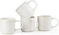 Coffee Mug Set for 4-12oz Ceramic Stoneware Mugs for Coffee, Tea, Cocoa, Microwave & Dishwasher Safe, Speckled White
