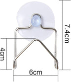 Stainless Steel Kitchen Sink Caddy Sponge Holder with Suction Cups Kitchen Organizer Rack (size:7.4cm x 6cm)