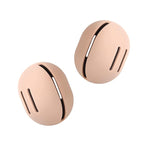 FERYES 2 PCS Makeup Sponge Holder – Shatterproof Eco-Friendly Silicone Beauty Make Up Blender Case for Travel - Khaki