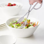 2 Pcs Serving Tongs, 10 Inch Buffet Tongs, Stainless Steel Kitchen Tong with Comfort Grip for Salads, Appetizers, Cake, Bread, Cooking, Party, Barbecue, Desserts, Ice - Silver
