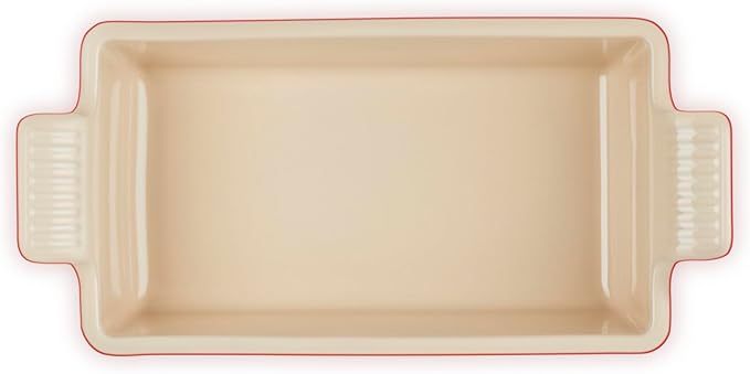 Le Creuset Stoneware Heritage Loaf Pan, 9" x 5" x 3" (1.5 qt.), Cerise
