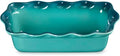 Le Creuset Stoneware Heritage Fluted Loaf Pan, 9", Riviera