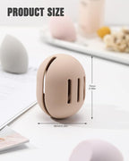 FERYES 2 PCS Makeup Sponge Holder – Shatterproof Eco-Friendly Silicone Beauty Make Up Blender Case for Travel