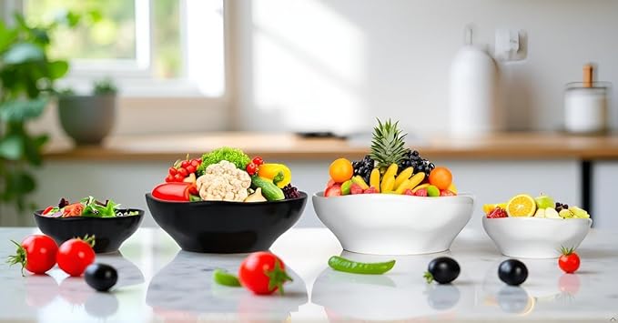 12.2'' Modern Art Decorative Bowl,120oz Large Capacity,Multifunctional kitchen Storage