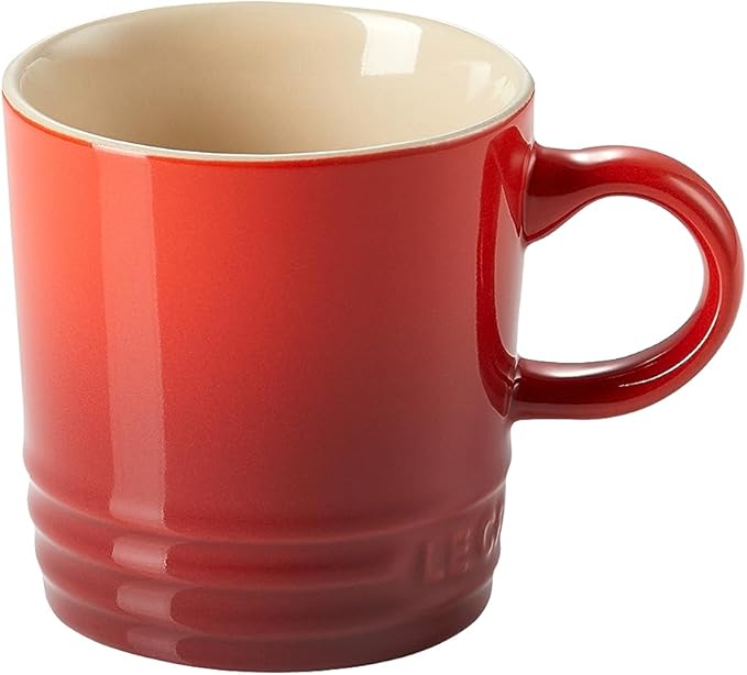 Le Creuset Stoneware Set of 6 London Mugs, 12 oz. Each, Cerise