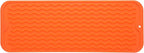MicoYang Silicone Dish Drying Mat for Multiple Usage,Easy clean,Eco-friendly,Heat-resistant Silicone Mat for Kitchen Counter,Sink,Bar,Bottle,or Cup Orange M 17 inches x 6 inches