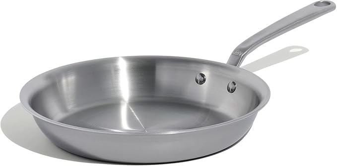 Made In Cookware | 10-Inch Stainless Steel Frying Pan | 5 Ply Stainless Clad | Professional Cookware | Crafted in USA | Induction Compatible