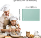 Silicone Baking Mat, 20"X16" Extra Large Non-stick Silicone Mat With High Edge, Food Grade Silicone Dough Rolling Mat For Making Cookies, Macarons, Multipurpose Mat, Countertop Mat, Placemat
