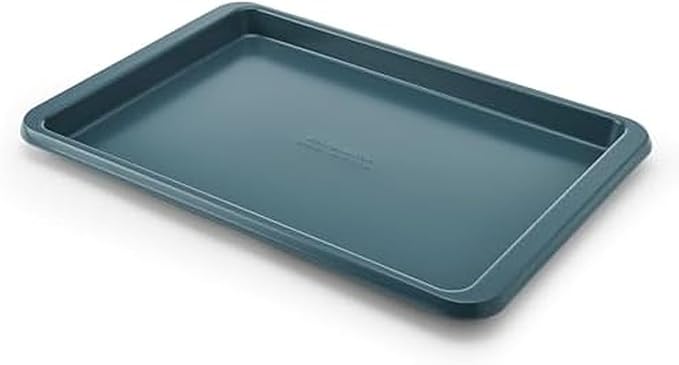 KitchenAid Nonstick Swiss Engineered Aluminized Steel Baking Sheet, Dishwasher Safe, Agave, 9x13 Inch