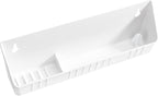 Rev-A-Shelf 11" Tip-Out Plastic Sink Trays for Kitchen and Bathroom Base Cabinet, Pack of 2 Pullout Vanity Shelf Home Organizer, White, 6572-11-11-52