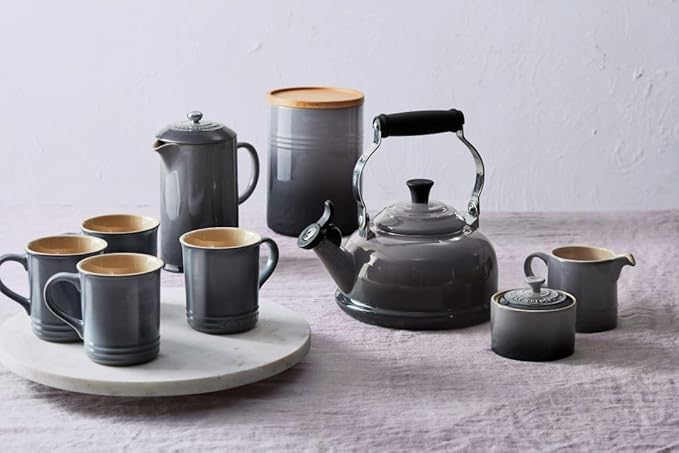 Le Creuset Stoneware Set of 4 Mugs, 14 oz. each, Oyster