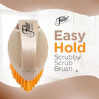 Fuller Brush Easy Hold Scrubby Brush – Ergonomic Non-Slip Grip Handle – Durable Stiff Bristles for Kitchen, Sink, Pots and Pans, Handheld Cleaning Brush (Pack of 1)