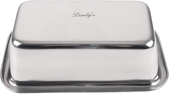 Lindy's Stainless Steel Loaf Pan for Baking Bread, Meatloaf, Cakes, Brownies, Casseroles, and More, Nontoxic & Dishwasher Safe