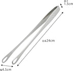 Shimomura Planning 40298 Slim Yakiniku Tongs, 9.4 inches (24 cm), Made in Japan, Easy to Grasp Fine Foods, Dishwasher Safe, Anti-Slip, Frying Food, Total Length 9.4 inches (24 cm), Outdoor Stainless