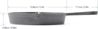 HAWOK Cast Iron Mini Skillet, Round Pan, Mini Server, DIA 5.3inch, 6 Pcs, Black
