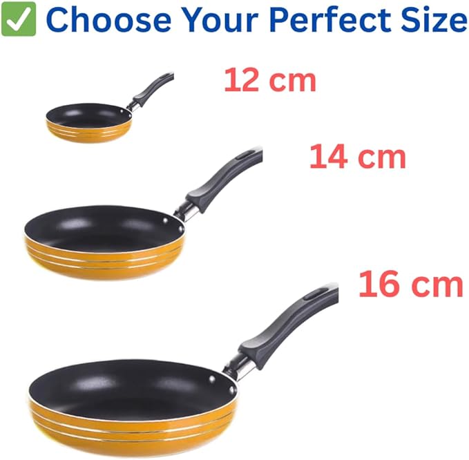 Mini Nonstick Frying Pan 5.5 Inch (14 cm) – Small Omelet Egg Pan for One Person, Compact Non Stick Skillet, Lightweight Easy Clean