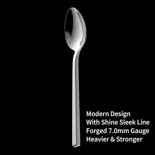 Alata Cube 20-Piece Forged Stainless Steel Flatware Set Cutlery Set,Silverware Set Service for 4,Mirror Finish,Dishwasher Safe